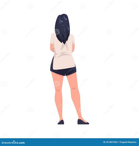 Naked Standing Woman Silhouette Vector Illustration CartoonDealer Com