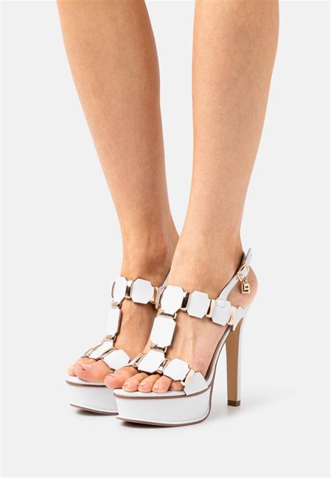 laura biagiotti high heeled sandals basic white white uk