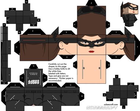Catwoman Cubeecraft Easy Paper Crafts Diy Paper Paper Art Paper
