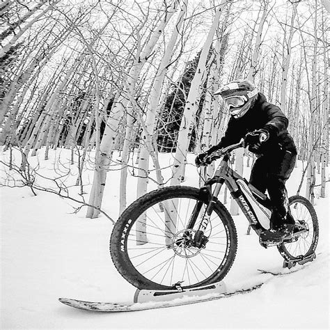 Winter Biking Adventures With Bikeboards Awesome Kits For Biking On Snow Available At