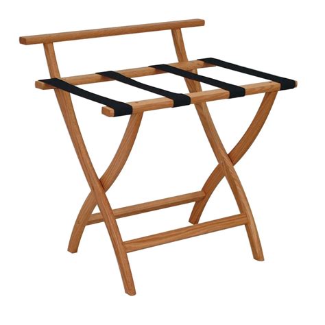 Bamboo Folding Luggage Rack Wood Luggage Stand For Suitcase For Home