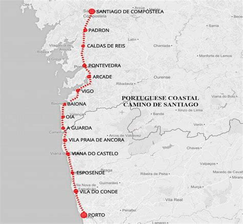 Camino De Santiago Portuguese Coastal Way 15 Day Self Guided Walk