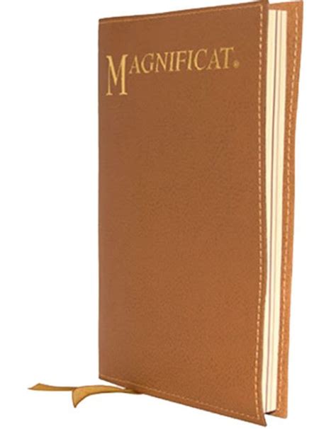 Tan Leatherette Cover For Large Print Magnificat Reillys Church