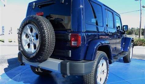 2013 Jeep Wrangler Unlimited Sahara 4x4 in True Blue Pearl photo #5 - 560624 | All American