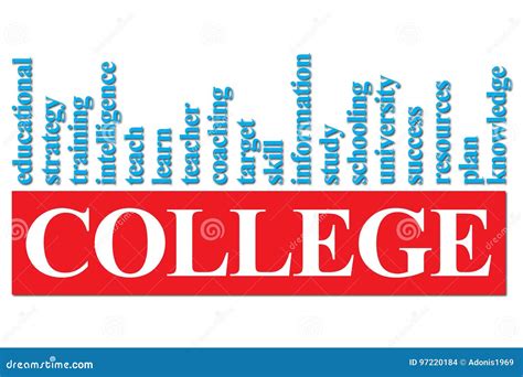 College Illustration Stock Vector Illustration Of Program 97220184