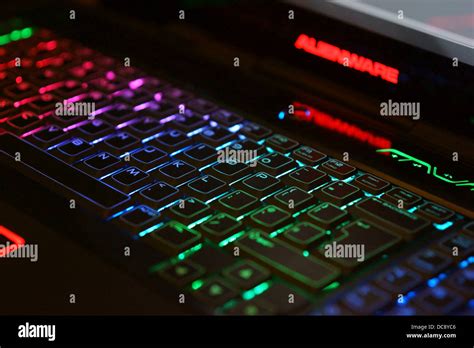 Dell Alienware Laptop Keyboard Lights Light Up Green Blue Purple Blue