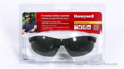 honeywell uvex ignite safety eyewear with a frameless design and gray lenses rws 51038 youtube