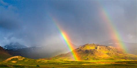 Double Rainbow Fields Of Iceland Fine Art Photo Print Photos By