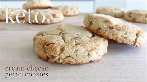 Keto Cream Cheese Pecan Cookies Youtube