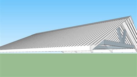 Galvanized Corrugated Roof 3d Warehouse