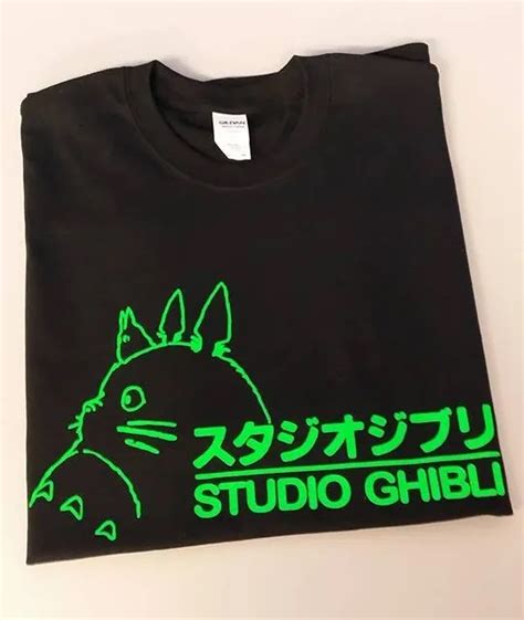 STUDIO GHIBLI MY Neighbor Totoro Blazing NEON GREEN Anime T Shirt Tee PicClick