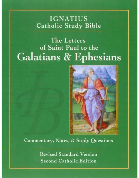 Rsv Ignatius Catholic Study Bible Galatians And Ephesians Reillys