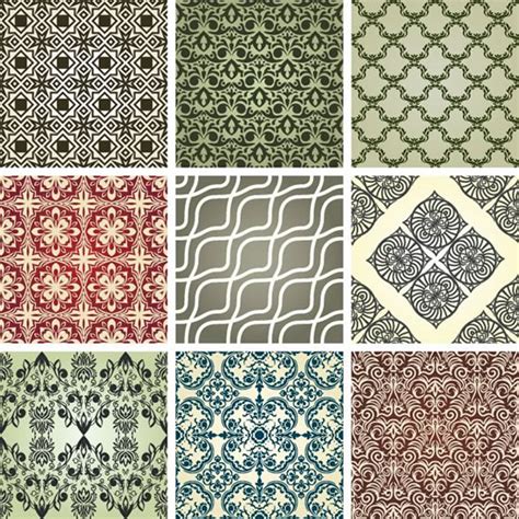 11 Continuous Pattern Vector Images Cool Letter Patterns