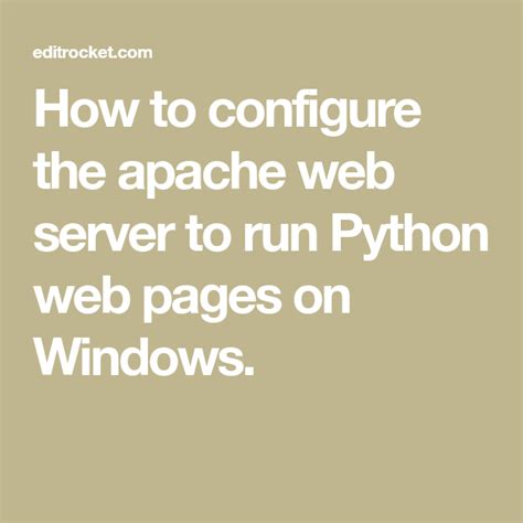 Setup Apache Web Server Windows Unbrickid