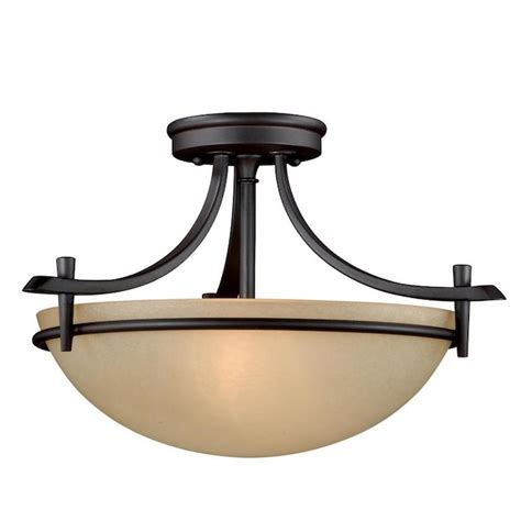 Flush Mount Ceiling Light Lowes Cascadia Huntley 12 In Oil Rubbed