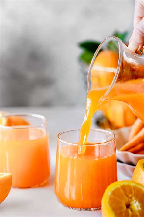 Orange And Carrot Juice Immune Boosting Baking Ginger