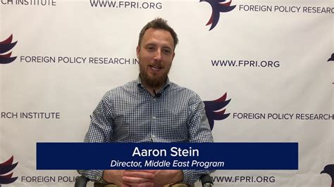 Fpris Aaron Stein On The Latest Developments In Syria Youtube
