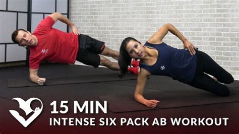 15 Minute Intense Six Pack Ab Workout No Equipment Six Pack Abs