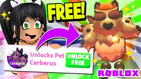 How To Get A Free Cerberus Pet In Adopt Me Roblox Youtube