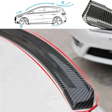M Car Styling D Carbon Fiber Spoilers Styling Diy Refit Spoiler For