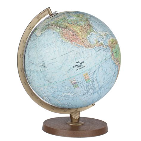 World Book Relief Globe By Replogle Boarding Pass Nyc