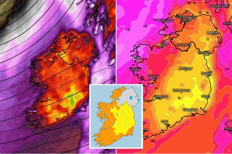 Irish Weather Forecast Two Orange Weather Alerts Issued As Storm