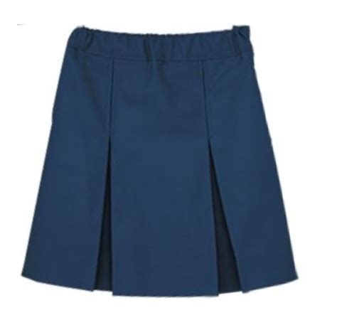 Skirt Kick Pleat Navy Girls 7th Grade