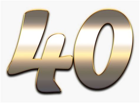 40 Number Logo Png Transparent 40 Png Png Download Kindpng