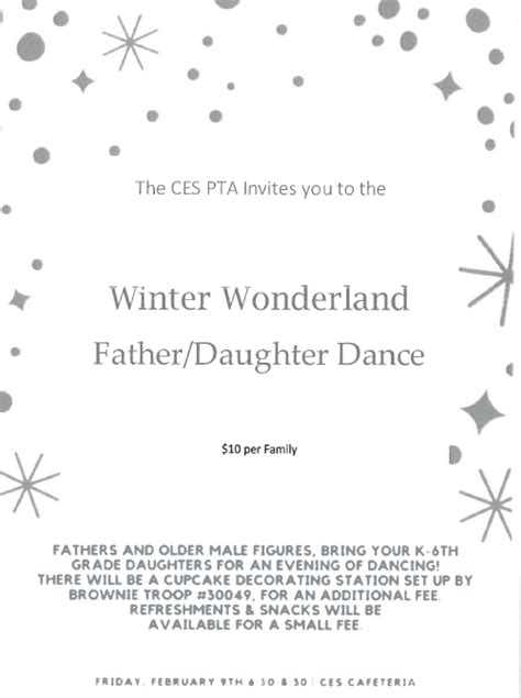 Fatherdaughter Dance February 9th 2018 Cambridge Elementary School