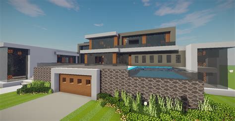 Modern Mansion 3 Map Schematic Minecraft Map