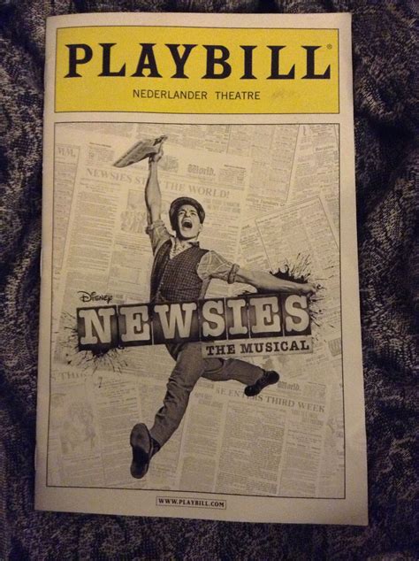 Newsies Broadway Playbills Newsies Newsies Playbill