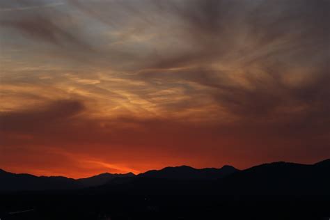 Free Images Sunset Smoky Mountains Asheville Cloud Afterglow Red