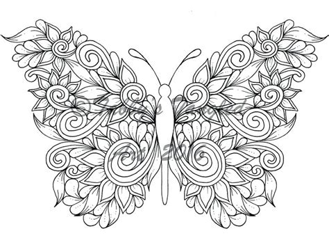 Detailed Butterfly Coloring Pages At Getdrawings Free Download