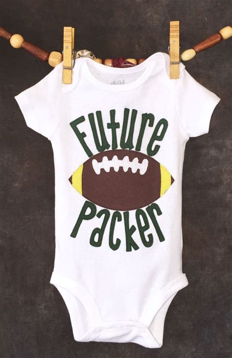 Personalized Future Green Bay Packers Nfl Team Football Onesie Size