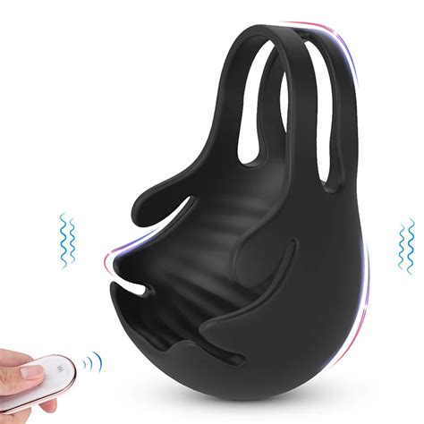 wireless vibrating penis testicle massager dick ring dildo vibrator sex toy for men scrotum egg