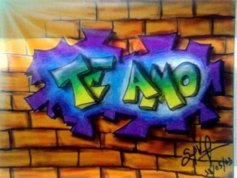 Te Amo En Graffiti Para Dibujar Imagui