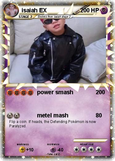 pokémon isaiah ex 6 6 power smash my pokemon card