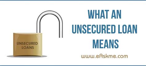 Secured credit cards are often used by consumers without credit history or with low credit scores and can be useful for building or repairing credit. What An Unsecured Loan Means