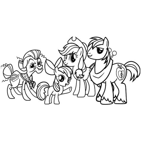 Desenho de Família de Applejack para colorir Tudodesenhos