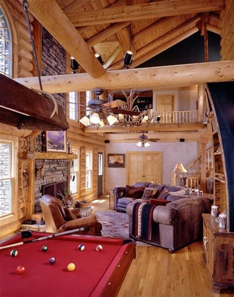 The Best Man Caves Out There 42 Pics Log Homes Man Cave Rustic