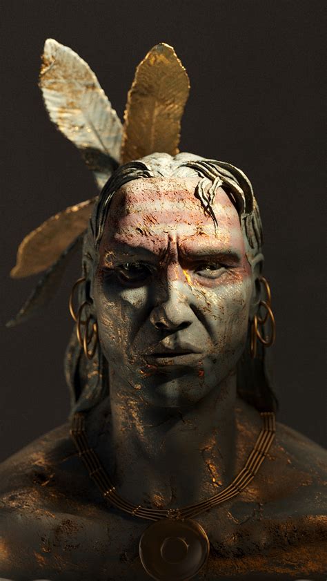 Artstation Native American Sculpture