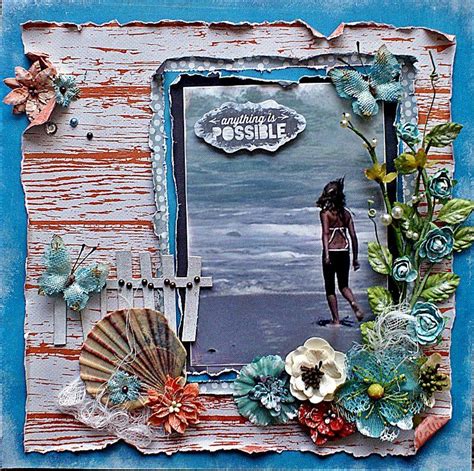 Anything Is Possible Scrapbook Layout Sketches Beach Scrapbook Layouts Scrapbook Designs