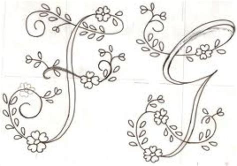 Flores Y Letras Para Decoupage Letras Bordadas A Mano Monograma