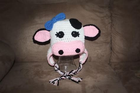 Cowbull Hat Pdf Pattern Size Newborn To Adult Farm Animal Etsy