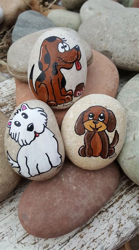 Puppy Rocks Rock Painting Patterns Rock Painting Ideas Easy Rock