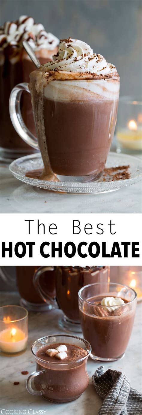 Hot Chocolate {easy Recipe } Cooking Classy Hot Chocolate Recipes Hot Chocolate Drinks