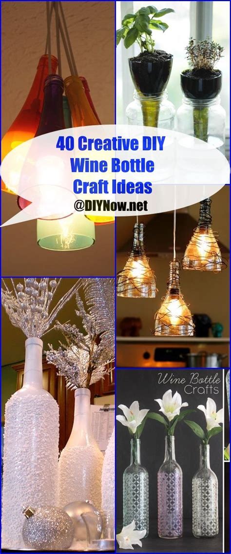 40 Creative Diy Wine Bottle Craft Ideas Diy And Crafts 1