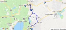 Reno, Virginia City, Carson city Loop | Route Ref. #35053 | Motorcycle ...