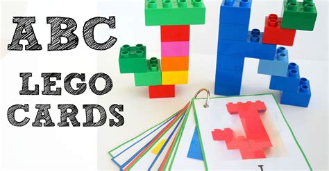 Free Abc Lego Cards To Print Abc Cards Alphabet Cards Printable