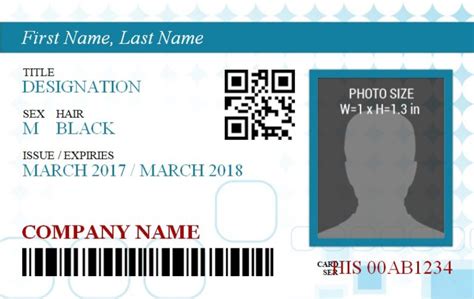 Id Badge Template 14 Free Printable Word Pdf And Excel Formats